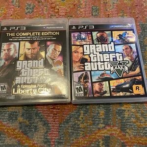 Grand Theft Auto IV and V for PS3